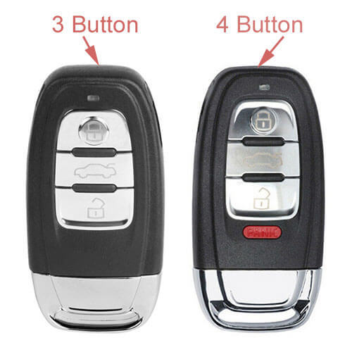 Audi Key Shell Smart Remote Fob 3/ 4 Buttons for A4 A5 Q5 2008-2017