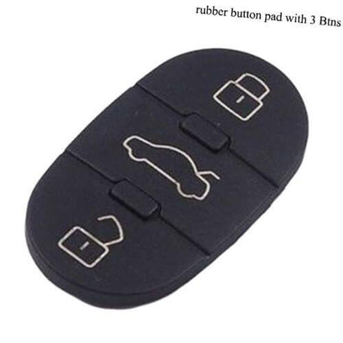 Audi Remote Fob Rubber Buttons Pad 3 Buttons for 1998-2006 A4 A6 A8 TT Quattro Beetle Golf Car Keys Repair