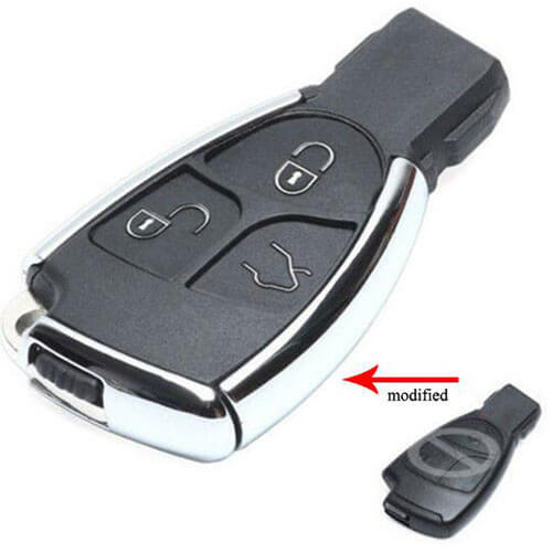 New Modified Mercedes Remote Shell Smart Key Fob 3 Buttons for Benz CLS C E S