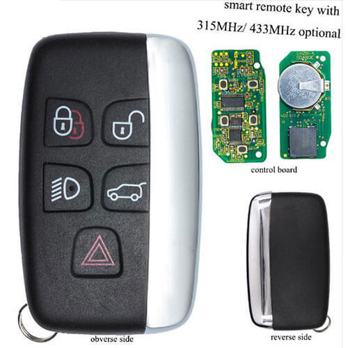 KOBJTF10A J*aguar LandRover Smart Remote Key Fob 5 Buttons 315MHz/ 433MHz