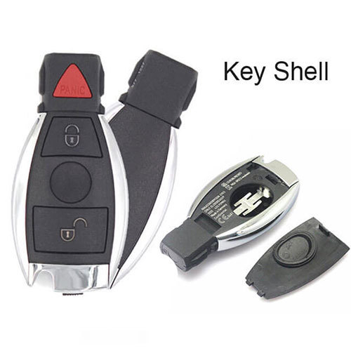 Mercedes-Benz BGA Remote Smart Key Shell 3 Buttons (Panic) No Electronic Board
