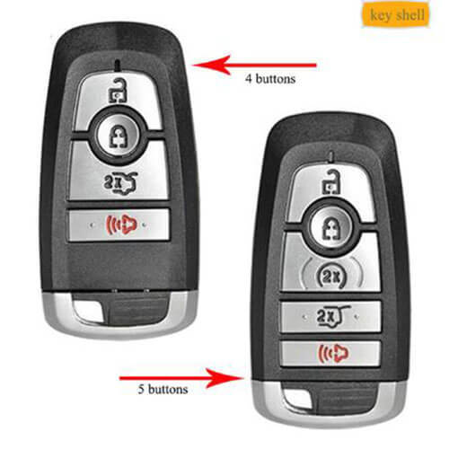Smart Key Shell 4/ 5 Buttons FOB for Ford Fusion Explorer Expedition Edge 2017-2019 Keyless Entry Remote