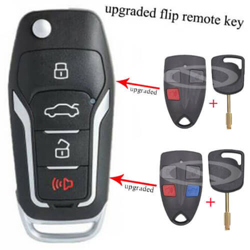 Upgraded Flip Remote Key 304MHz 4 Buttons With 4D60 Chip for Ford Falcon FPV XR6 XR8