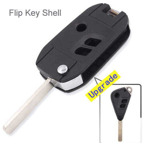 Subaru Flip Key Shell 3 Button Upgraded for Legac*y Forester Outback Impreza Remote Fob