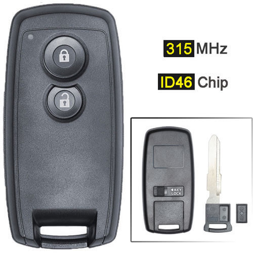 Suzuk*i SX4 Smart Remote Key 315MHz 2 Buttons Fob with ID46 Chip for Grand Vitara Swift