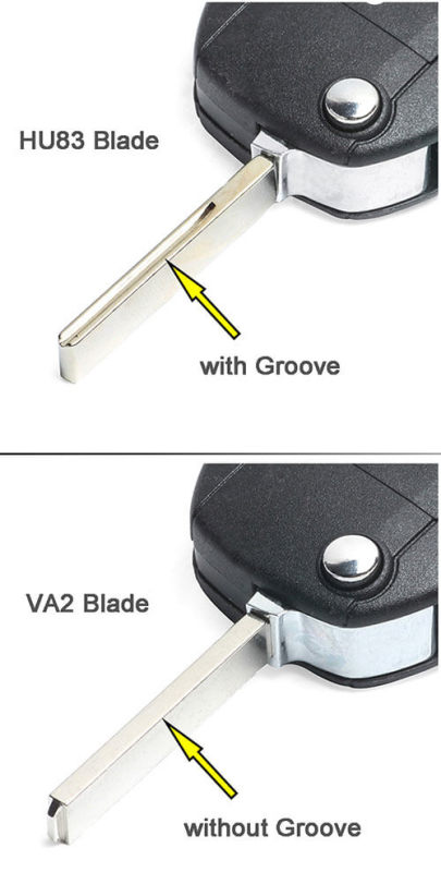 2014 Citroe*n Elysee Flip Key Remote 433MHz 3 Buttons with HU83/ VA2 Blade