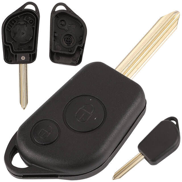 Citroe*n Elysee Remote Key Shell 2 Buttons with SX9 Blade Uncut for Saxo Berlingo Xsara Picasso