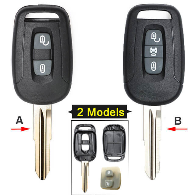 Chevrole*t Captiva Combo Remote Key Shell 2/ 3 Buttons with Blade Uncut