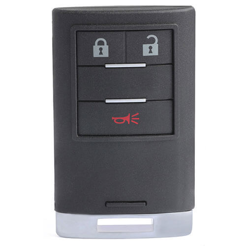 2010-2013 Cadilla*c SRX Smart Remote Key Shell 3 Buttons with Emergency Blade Uncut