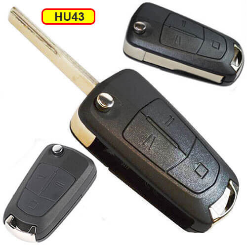 Opel Vauxhall Flip Key Remote Fob Mhz Buttons With Hu