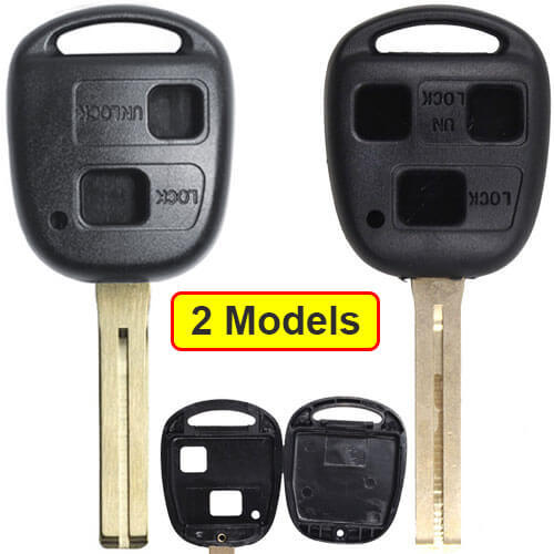 Toyot*a Combo Remote Key Shell 2/ 3 Buttons with Toy48 Blade Uncut