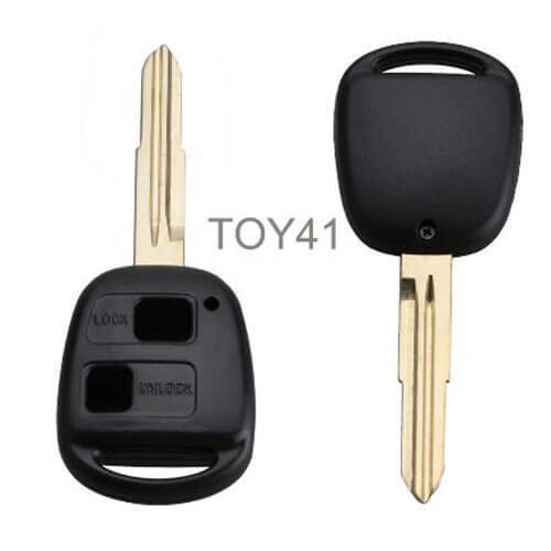 Toyot*a Combo Remote Key Shell 2 Buttons with Toy41 Blade Uncut