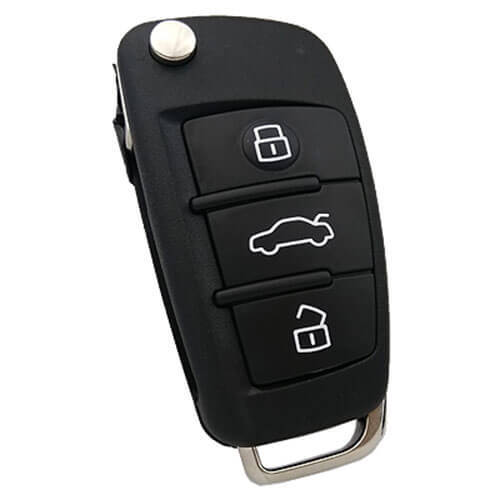 2012 Audi A3 S3 Flip Key RKE Remote 3 Buttons 433MHz -8V0 837 220