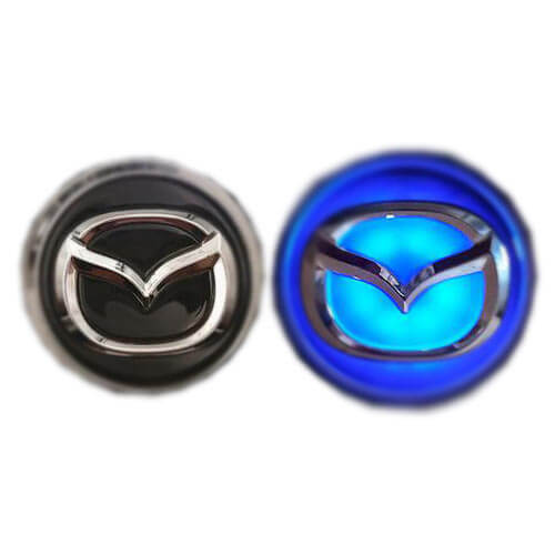 56MM MAZD*A Led Wheel Center Cap Cover Blue Light Floating Logo for Demio RX-8 CX5 CX8 CX4 CX3 MX5