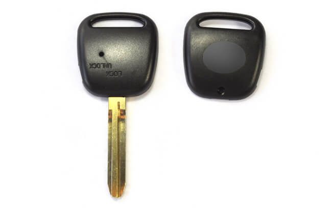 No Logo Side 1 Button Remote Key Shell with Toy43 Blade for Toyot*a
