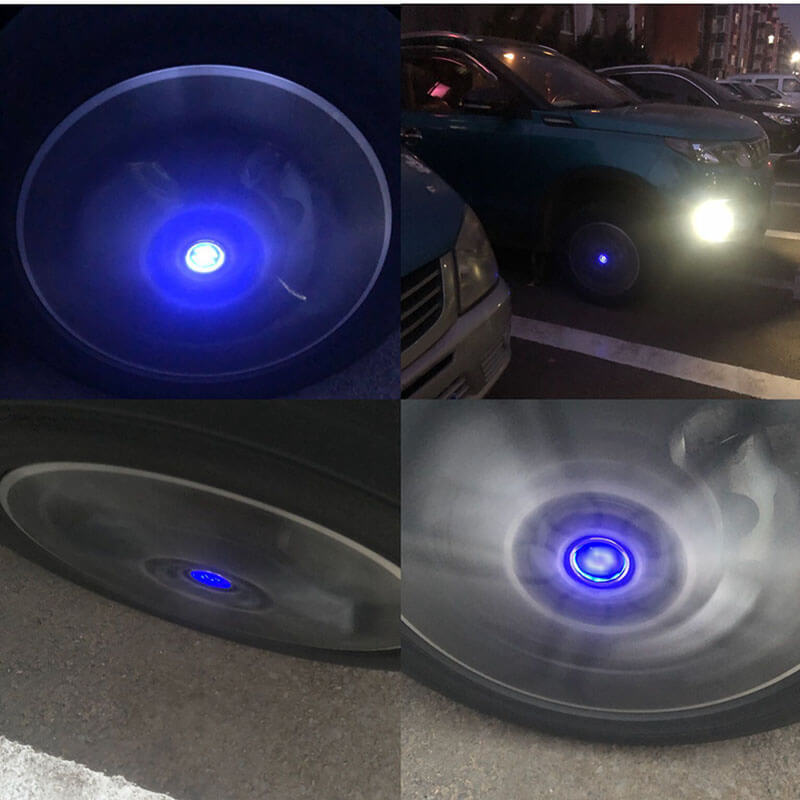 54mm Suzuk*i LED Floating Car Wheel Hub Caps Plug and Play Blue Light Wheel Center Hubcap Emblem for Swift Alto SX4 Kizashi Grand Vitara