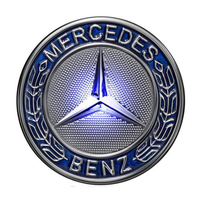 Waterproof Mercedes Benz LED Floating Wheel Hub Caps Plug and Play Wheel Center Hubcap Badge