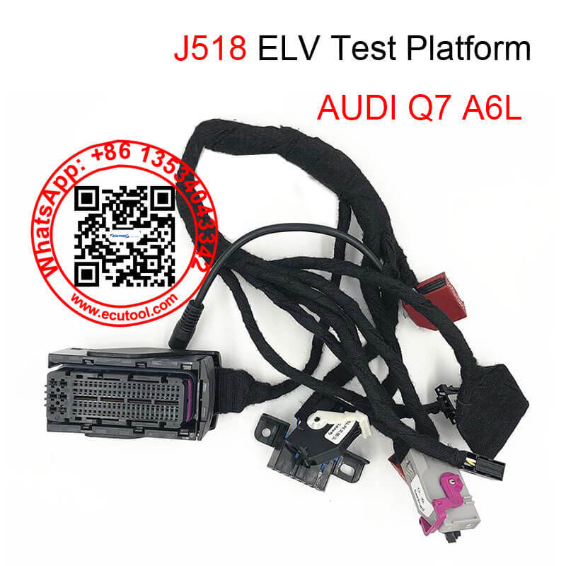 Audi Universal Test Platform Cable for Q7 A6L J518 ELV on Bench Testing