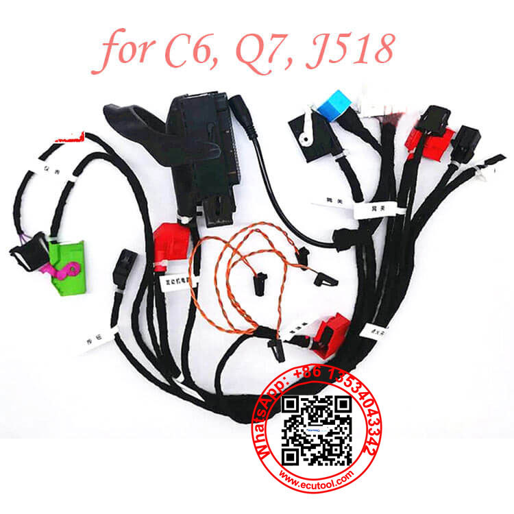 for Audi C6 (Typ 4F, 2006–2011) A6 S6 RS6 Q7 J518 Test Platform Harness Cable Kit