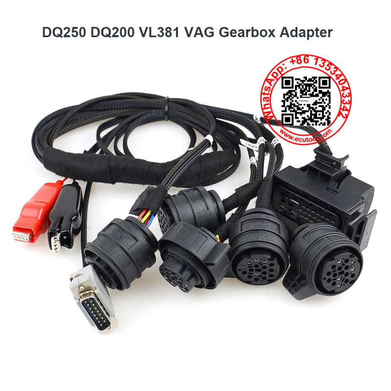 DQ250 DQ200 VL381 VAG Gearbox Cable Harness Adapter for ECU Tuning Programmer KTMFLASH PCMFlash KESS KTAG