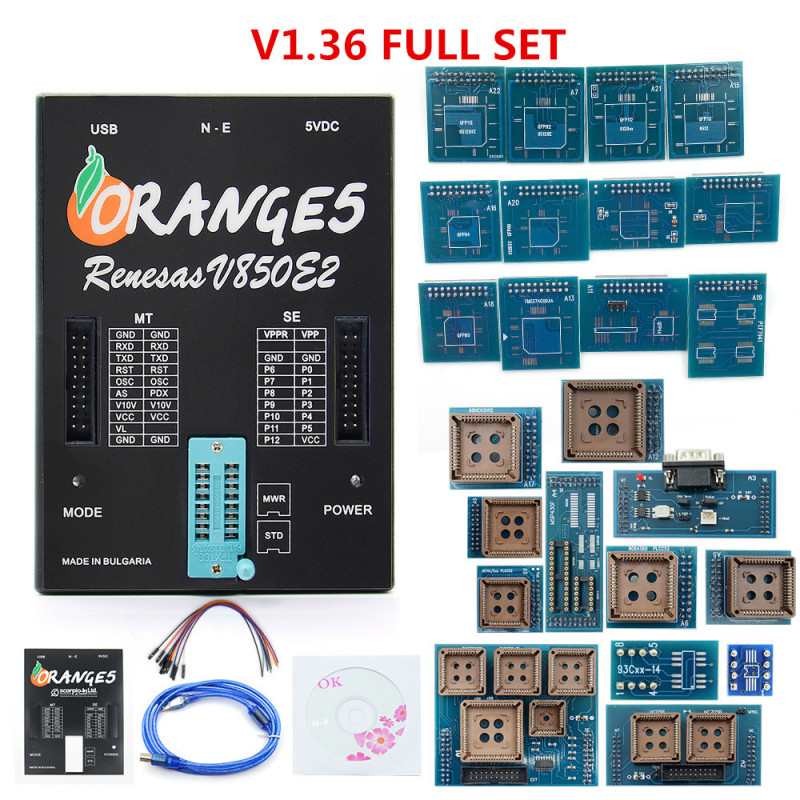 Cheap Orange5 Programmer Orange 5 Programmer with Full Adapter Software V1.36 Newest Version