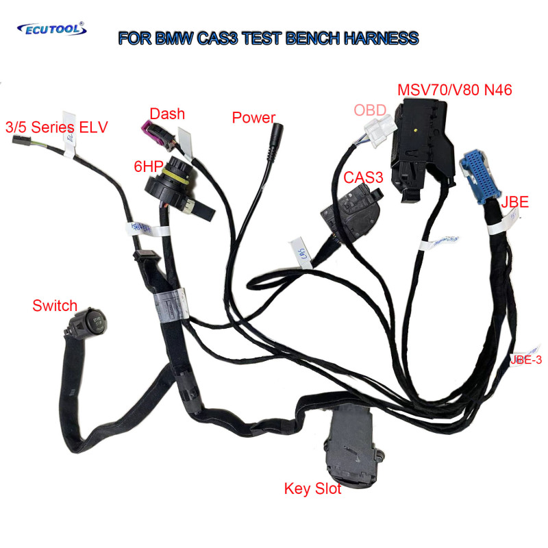 for BMW CAS3 Bench Test Platform Harness Dashboard CAS ELV JBE EGS DME Adapters
