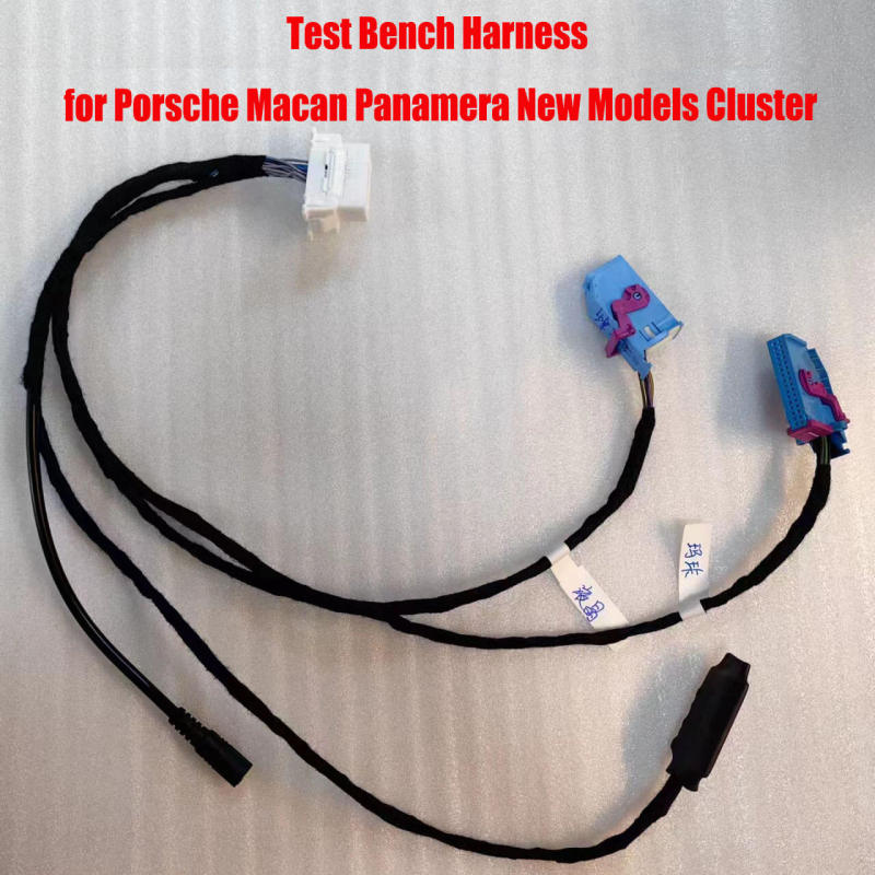 Automotive Dashboard Instrument Cluster Power On Test Bench Harness for Porsch*e Macan Panamera New Models