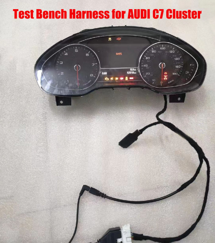 Automotive Dashboard Instrument Cluster Power On Test Bench Harness for AUDI A4 C7 C6 Q5 Cars