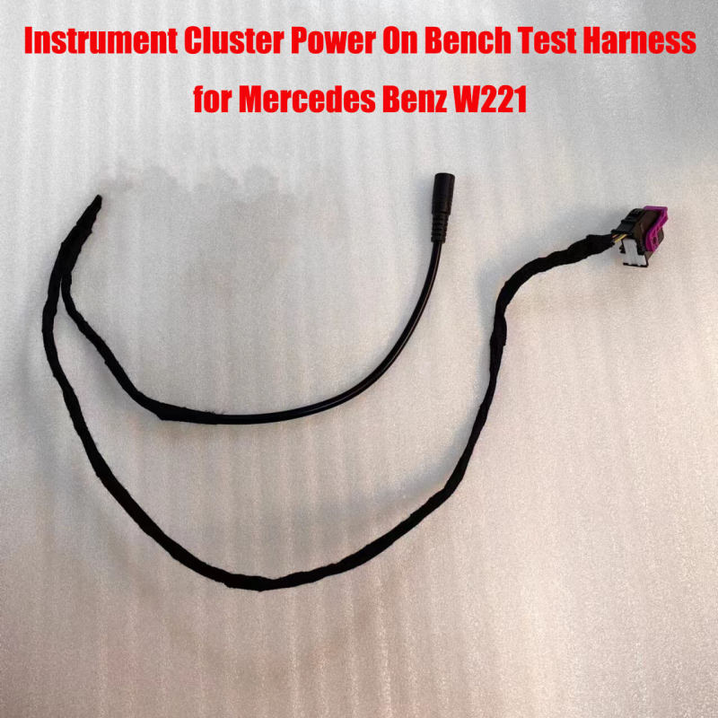 Instrument Cluster Power On Bench Harness for Benz W221 Digital Dashboard Startup Boot Test