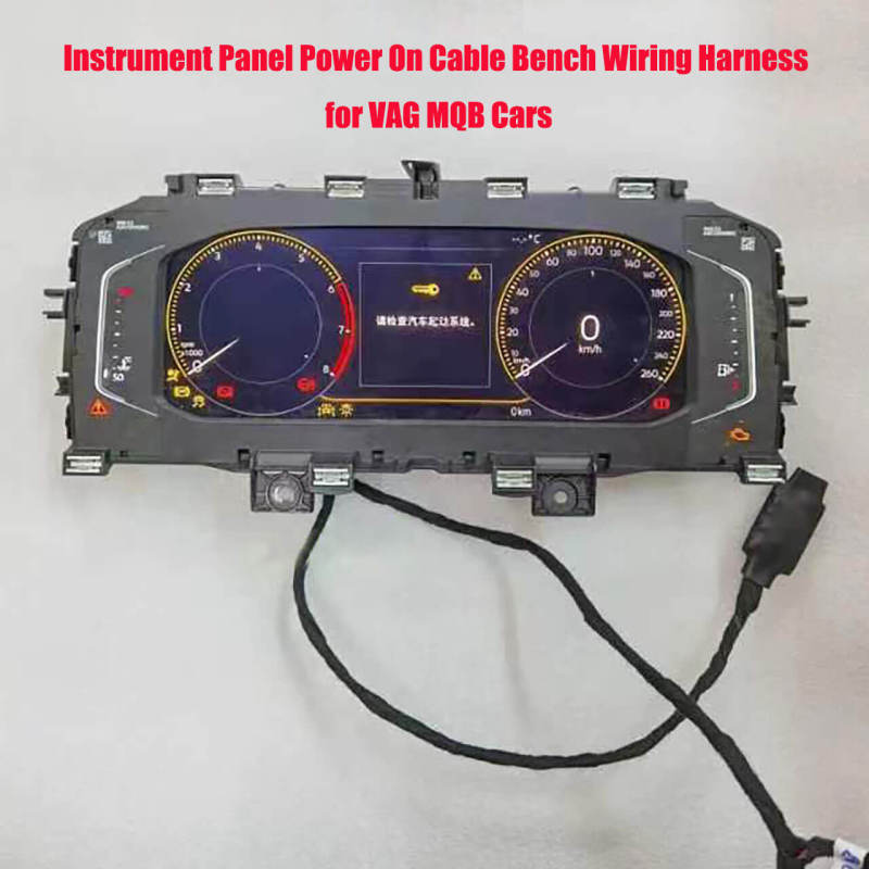 VAG VW MQB Car Dashboard Test Bench Wiring Harness Instrument Panel Power On Boot Cable
