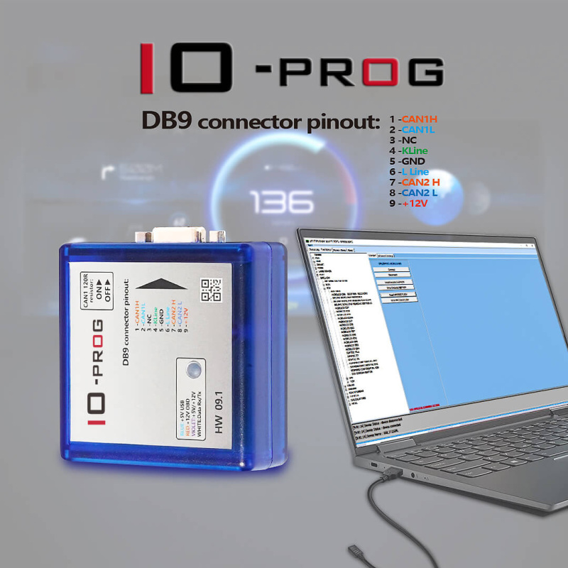 IO-PROG ECU Programmer I/O Terminal Multi Tool for Opel GM ECU BCM EPS TCM Programming by OBD or on Bench