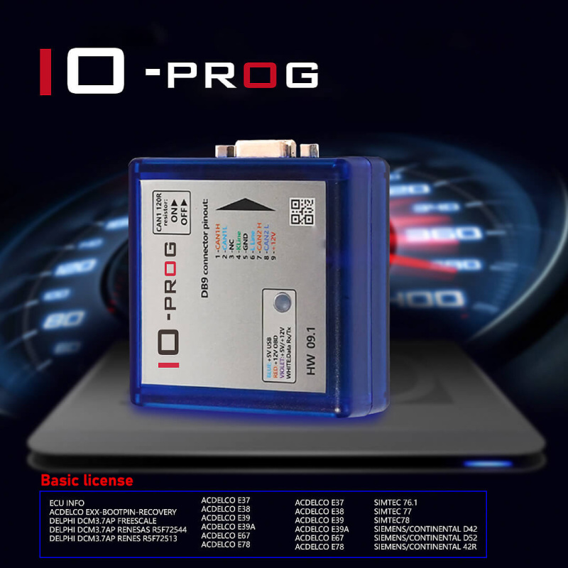 IO-PROG ECU Programmer I/O Terminal Multi Tool for Opel GM ECU BCM EPS TCM Programming by OBD or on Bench