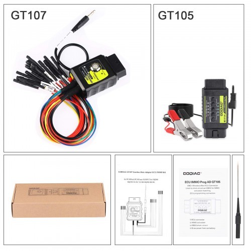 GODIAG GT107+ DSG Gearbox Adapter with Voltage Current Display For DQ250 DQ200 VL381 VL300 DQ500 DL501 Benz BMW