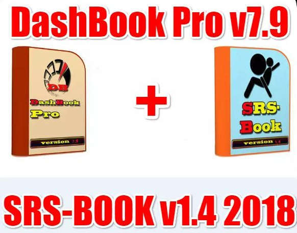 Software Installation DashBook Pro v7.9 Instrument Cluster Removal Guide + SRSBook 1.4 2018 SRS Airbag Control Unit Removal Book