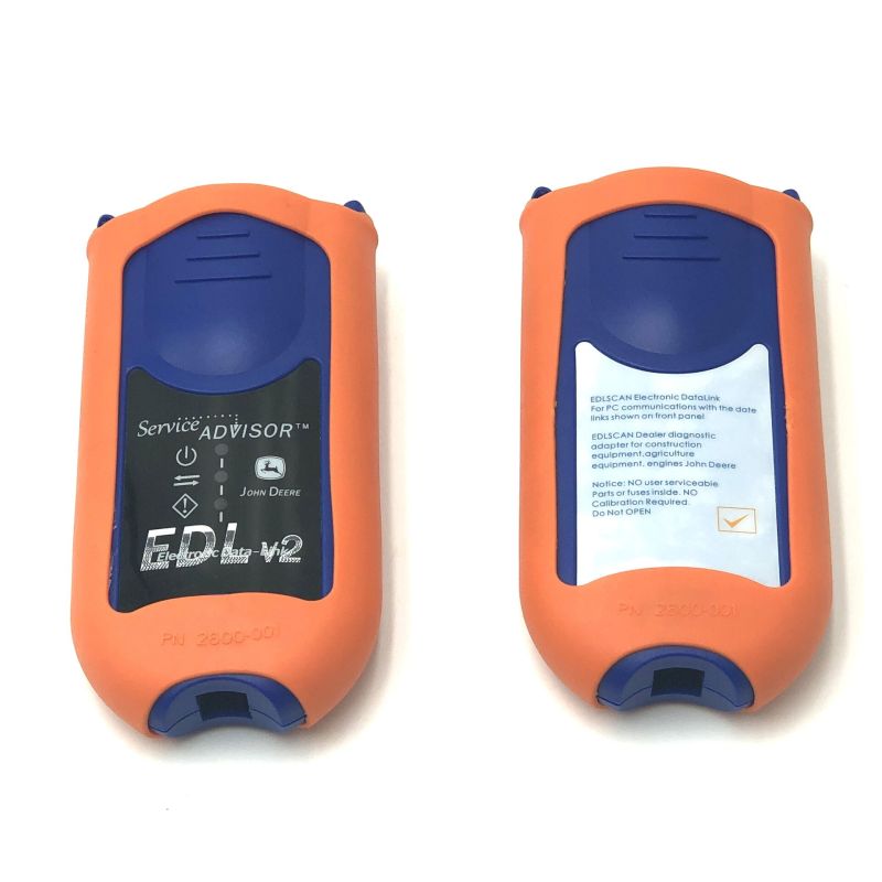 For John Deere EDLV2 EDLSCAN Construction Agriculture Machinery Diagnostic Tool Adapter with Service Advisor Software V5.3