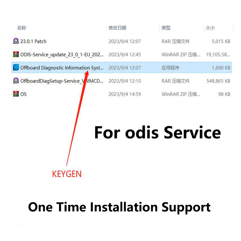 For ODIS Service V23.01 Odis Engineering Version 17.0.1 Lastest Software With Keygen Odis-S ODIS-E Supported VAS6154a VCX