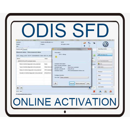 1 Hour New MQB Cars SFD Online Activation System for VW AUDI SKODA  Seat Support ODIS Elsapro