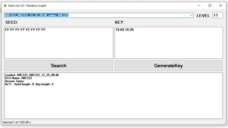 DLL-based Benz Seed Key Calculator v3.0 with 1300+ Library DLL Files for DTS Monaco or Vediamo