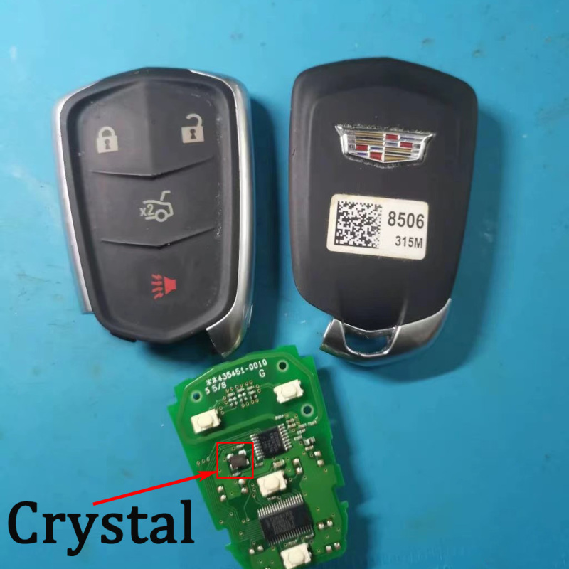 Crystal D183517 SOP4 for CADILLAC Smart Key Remote Fob PCB Repair