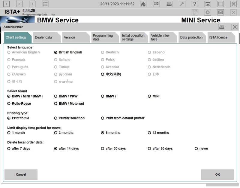 BMW ISTA V4.44.20 Activation License Key Register Service Diagnostic Software