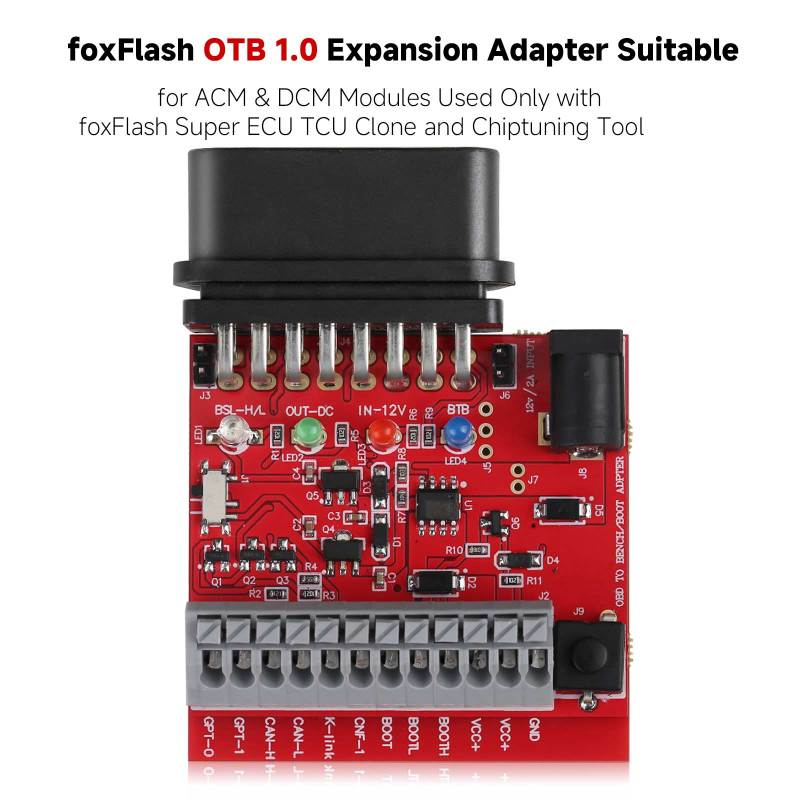 OTB 1.0 Expansion Adapter (OBD on Bench Adapter) for FoxFlash ECU Programmer Only