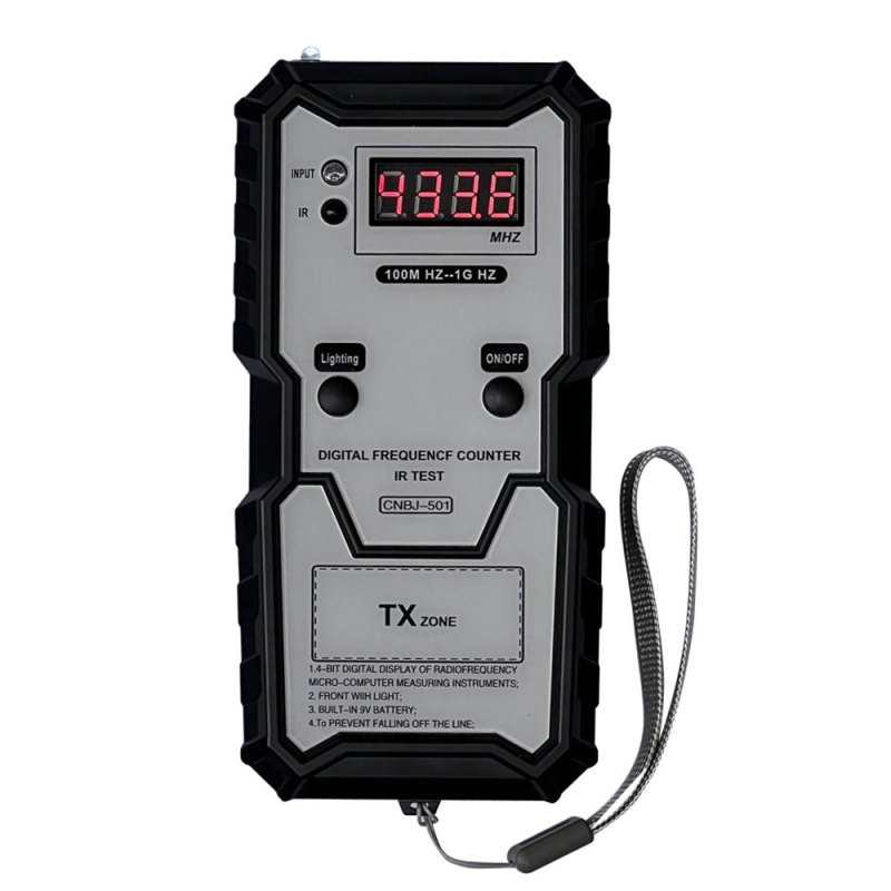 Digital Frequencf Counter RF &amp; IR Tester 100-1000MHZ Support All Car Remote Key Fob 315MHz 433MHz 868MHz 902Mhz