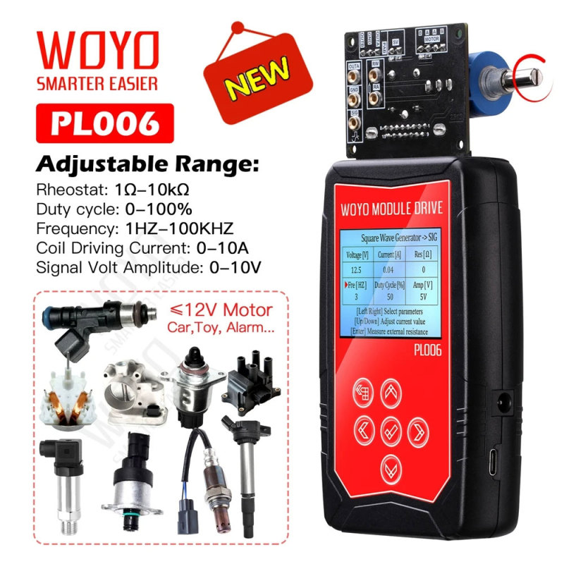 WOYO PL006 Module Drive 12V PWM Signal Simulator Stepper Motor Tester