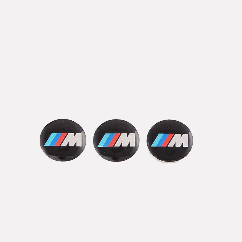 11MM 14MM BMW ///M Emblem Logo Sticker Metal or Crystal Badge Round Shape for Remote Key Fob