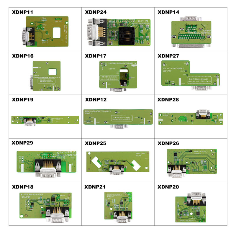 Conector and Addapters for Xhorse VVDI Prog ECU Programmer