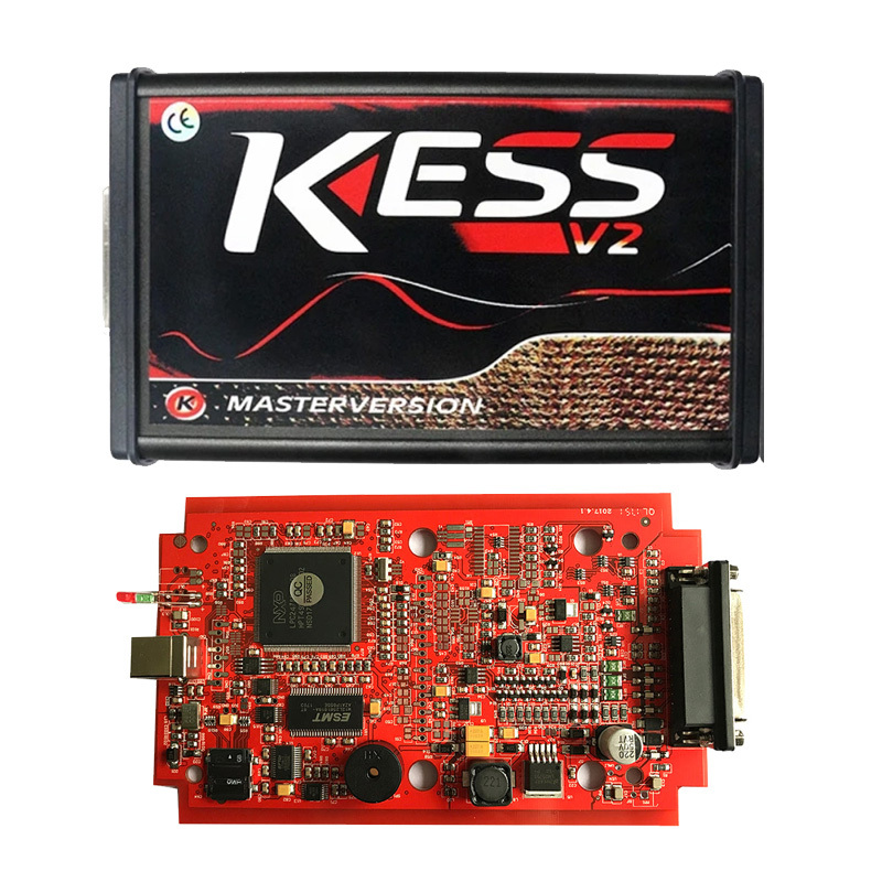 (Red PCB) KESS V2 Master V5.017 Ksuite 2.80 EU Version No Token Limited ECU Chip Tuning Tool