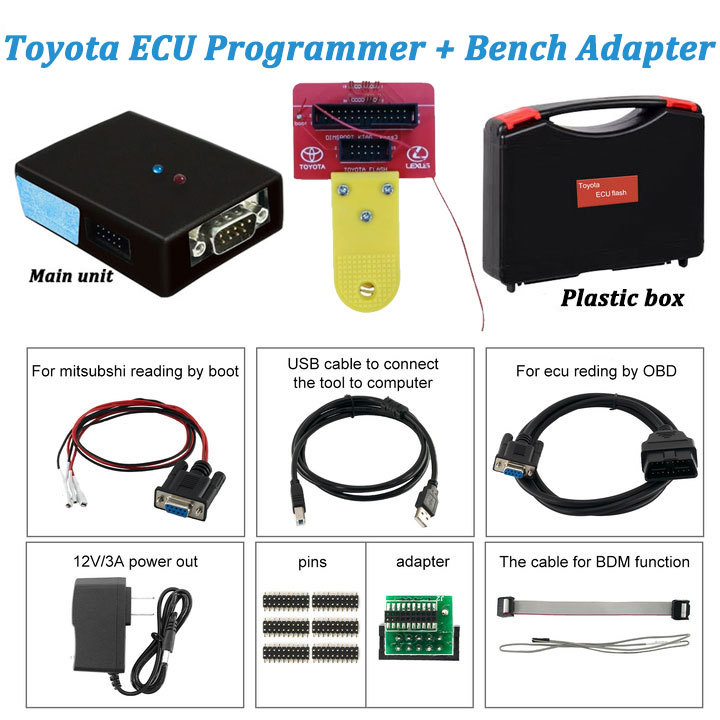 Toyota Lexus Denso/Fujitsu Ten ECU Flasher Support NEC 7F00XX Series MCU