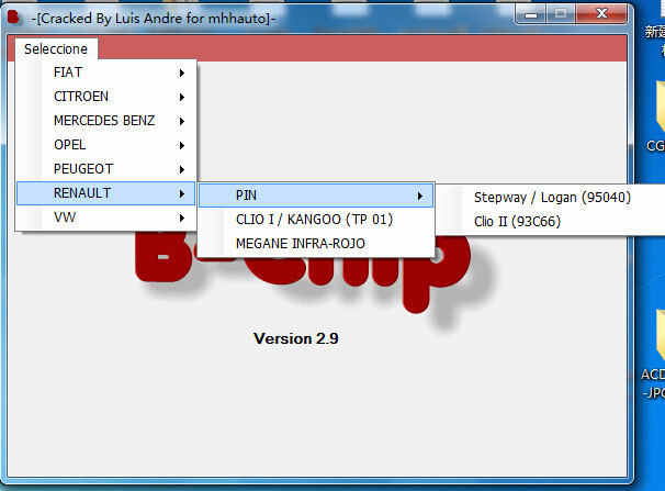 B-Chip IMMO Pin Code Calculator v2.9 Software Calculate Pincode with Dump File