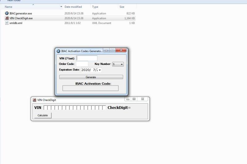 BMW IBAC Activation Code Generator+VIN CheckDigit Password Calculator Software