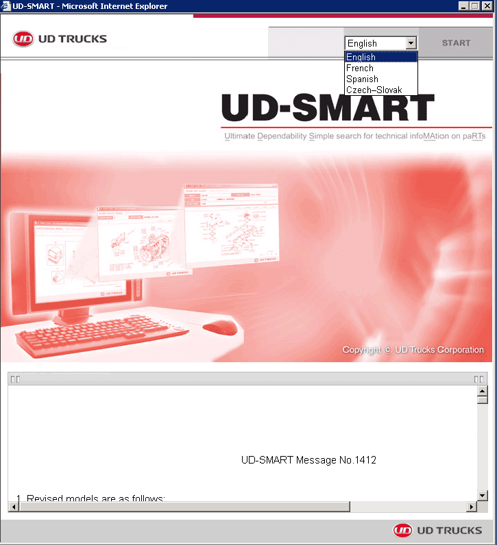 2015 Nissan UD Trucks Smart EPC Spare Parts Catalog